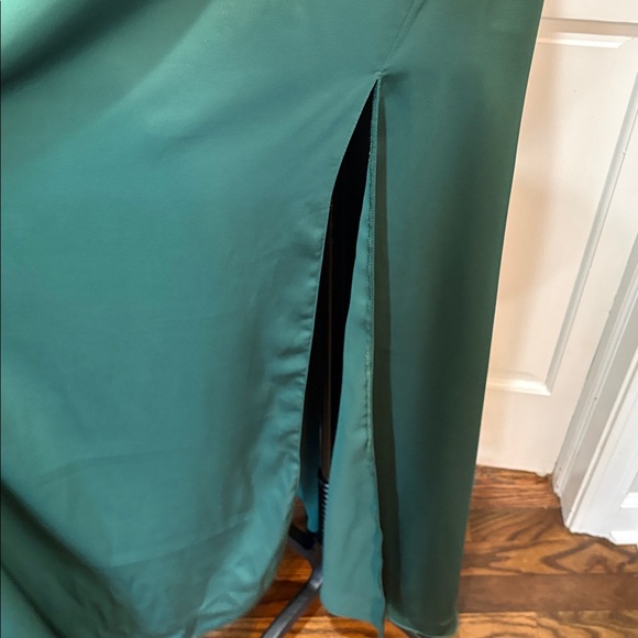 Azazie Clarice sz A18 dark green satin bridesmaid prom formal dress NWT - Picture 8 of 12